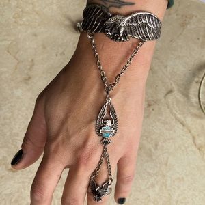 Tiered Eagle Bracelet and Ring